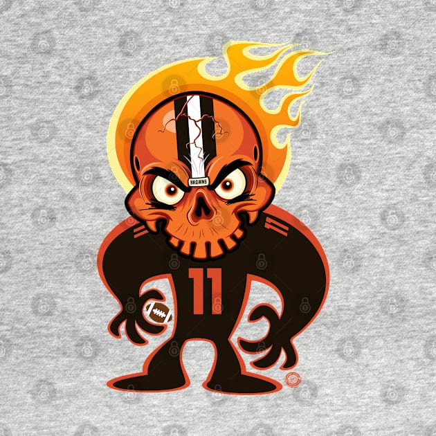 Go Browns SkullyDawg 11 by Goin Ape Studios